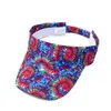 Boné de Baseball com Top Vazio Amazon Transfronteiriço Estilo Europeu e Americano Chapéu de Sol Tie-Dye Colorido Chapéu de Proteção Solar para Viagem ao Ar Livre K001