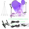 Nuevo Soporte de Pie con Lámpara de Bronceado Azul Completo y Morado Completo, 250 Lámparas, Lámpara de Terapia de Luz Roja, 50W, Soporte de Pie Móvil