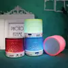 Novo Mini Alto-falante Bluetooth Crack Portátil Cartão Subwoofer Áudio LED Luminoso Alto-falante Sem Fio Presente
