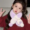 2026 Novo Cachecol de Pelúcia Outono e Inverno para Crianças Família Pele de Coelho Sintética Cachecol Fofo de Bebê para Meninos e Meninas no Inverno