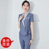 Conjunto de Traje Profesional para Mujer, Primavera y Verano, Adecuado para Joyerías, Recepcionistas de Hotel, Ropa Formal, Uniformes de Trabajo para Tiendas 4S, Viajes de Negocios