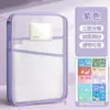 Item quente para volta às aulas: Bolsa de arquivo para documentos portátil em L com abertura grande, bolsa de armazenamento de malha transparente espessa para estudantes, disponível para atacado