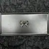 Moda Tendência Nicho Brilhante Diamante Totalmente Diamante Borboleta Fivela de Sapato DIY Acessório para Tamanco Flor de Sapato Borboleta Preta