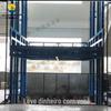 Plataforma de elevação hidráulica tipo trilho guia personalizada, elevador de carga de 10 toneladas e 5T, elevador grande de 20 toneladas