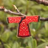 Libro Rojo Pequeño Marea Nacional Insignia Metálica AR Colección del Museo Souvenirs Para Regalar Personas Antiguas Bordadas Vestimentas Culturales y Creativas Imán Antiguo