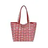Bolso tote grande de alta moda para mujer, nuevo modelo 2026, bolso de hombro de tela de nailon impermeable, adecuado para ir al trabajo y a clases, uso a doble cara