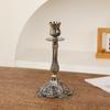 Castiçal de alto valor de cor Castiçal de liga de zinco de moda clássica Luz Luxo Retro Requintado Suporte de vela Sala de estar Decoração de mesa