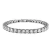 Cadena de Tenis Joyería Europea y Americana Pulsera de Tenis de 5 mm Moda Hip-Hop para Hombres y Mujeres Hebilla Pulsera de Circonita
