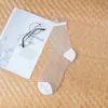 Calcetines de dibujos animados primavera y verano primavera y verano boca profunda calcetines de cristal transparente calcetines invisibles para mujer venta al por mayor de fábrica