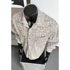 Camisa de veludo cotelê de manga comprida com estampa xadrez tie-dye estilo americano para homens, marca de alta qualidade da moda, camisa casual solta, primavera e outono de 2026