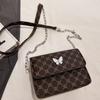 Bolso bandolera para mujer, bolso de hombro estampado, nuevo estilo coreano de moda 2023, bolso pequeño sencillo para otoño e invierno, bolso de mujer moderno.
