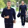 Abrigo de Primavera para Papá de Mediana Edad Ropa Casual para Hombres de Mediana Edad Traje Deportivo para Hombre Chaqueta de Talla Grande