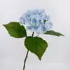 Filme Hidratante Estilo Europeu com Toque de Mão Grande Hortênsia Flor Artificial Ornamentação para Arranjo de Flores em Casa Sala de Estar Decoração de Casamento Flor Artificial Atacado