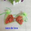 Cesta de camarão de olho pequeno bolsa de isca multi-cor bolsa de isca de peixe cadeado manual bolsa de minhoca rede de fecho bolsa de isca simples atacado