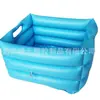 Bacia Quadrada Inflável de PVC para Shampoo Personalizada, Bacia de Lavar Inflável Portátil para Exterior, Bacia de Pé Inflável