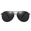 Xiaohongshu Douyin Transmisión en Vivo Mismo Estilo Clásico Retro Cuadrado Metal Lentes de Sol Conducción Pesca Anti-Uv Lentes de Sol