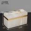 Juego de cinco piezas para baño, juego de lavabo de mármol jade blanco, bandeja de baño, juego de cepillo de dientes y vaso para lavar y enjuagar