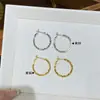 Moda Europea y Americana Simple de Nicho Elegantes Versátiles Asimétricos Pendientes de Plata Rota Lujo Accesible Pendientes de Gama Alta para Mujer