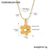 Collar de Clavícula Colgante de Girasol Imitación Perla Omega Francés Elegante Acero Inoxidable Recubrimiento PVD Color Oro Real Conservación