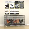 Gaiola de Frango para Uso Doméstico, Grande Externa Automática com Limpeza de Resíduos para Criação de Patos e Gansos, Galinheiro, Gaiola de Coelho Dobrável
