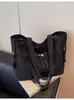 Bolsa de Nylon Casual de Gran Capacidad para Mujer 2024 Nueva Bolsa Tote para Estudiante y Viajero Combinable para Clase Bolso de Hombro Tote