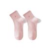 Meias de algodão puro, meias femininas, 100 meias de algodão, meias de tubo médio de primavera e verão, malha respirável, desodorante antibacteriano, meias de tubo médio, meias curtas finas