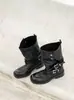 Botas curtas femininas de couro bovino macio, com sola grossa, que aumentam a altura e emagrecem, versáteis com fivela de cinto, usáveis de duas maneiras dobráveis, Chelsea com salto grosso