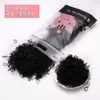 Diadema para niña, banda de goma para el cabello, desechable, negra, gruesa, sin cabello