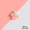 Serie Gato Lindo de Dibujos Animados Resina Pequeños Accesorios Hecho a Mano DIY Pegamento Crema Funda para Teléfono Móvil Vaso de Agua Imán para Refrigerador Material