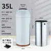 Cubo de basura redondo sin tapa para centros comerciales, cafeterías, cubos de basura de acero inoxidable para tiendas de té de leche, balas personalizadas