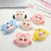 Cartoon Cute Girl Head Cream Gel DIY Hairpin Water Cup Mobile Phone Case Sapato Fivela Pingente Beleza Resina Acessórios Lote