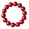 Pulsera de Cinabrio Xiao Tianran Cuentas Redondas Año del Caballo Año del Zodiaco Acabado Arena Imperial Pulsera Nueva Anillo Sencillo Cuentas de Arena Púrpura y Dorada