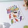 Libro de actividades para colorear libro de colorear de dibujos animados libro de colorear de animales para niños figura de palo para pintar para niños