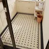 Tapete de Piso para Cozinha Estilo Retro Americano, Totalmente Absorvente, Absorvente de Óleo, Tapete Antiderrapante para Uso Doméstico, Tapete de Piso de Terra de Diatomáceas Antiderrapante e Resistente à Sujeira para Entrada