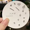 Pendientes Pequeños Chapados en Plata 925 para Estudiantes Mujeres, Sencillos y Delicados, Perfectos para Perforaciones de Oreja, Exquisitos y Lindos, Pendientes Versátiles para Usar Toda la Semana