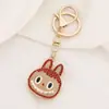 Llavero Creativo de Dibujos Animados Lindo Labubu Colgante de Aleación Colorido para Bolso Accesorios Regalo Exquisito Regalos Pequeños