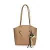 Bolsa Texturizada de Grande Capacidade para Mulheres, Novo Estilo Verão 2025 Bolsa de Ombro, Bolsa Tote Texturizada Simples Retrô para o Dia a Dia