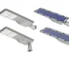 Luminária Solar de Rua de Alto Brilho 10W20W30W Iluminação Externa Integrada Sensor de Corpo Humano Iluminação de Engenharia LED