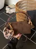 Bolsa de Almofada Clássica Retro de Alta Qualidade Transfronteiriça Nova Moda Versátil Grande Capacidade Couro Oleado Portátil Bolsa Transversal