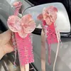 Decoraciones para coche de boda arreglos florales para coche de boda sensación de alta gama cintas para espejo retrovisor manijas de las puertas del coche decoración para coche de boda del copiloto venta al por mayor