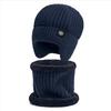 Gorro Invierno para Hombre Edad Media y Personas Mayores Protección Cálida para las Orejas Anciano Padre y Abuelo Gorro de Lana Tejido Grueso Invierno para Hombre