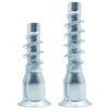Tornillo de reparación recto de montaña rusa con cabeza avellanada hexagonal, galvanizado en azul y blanco, tornillo autorroscante de cola plana para dientes de madera, tornillo para muebles M5M7