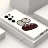 Estación Europea Dibujos Animados Expresión Divertida Ojo Grande S25 Ultra Funda de Teléfono Mate Galaxy S26 Funda de Silicona TPU