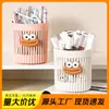 Porta Plumas Creativo Lindo y Original Estilo Ins Organizador de Brochas de Maquillaje para Estudiantes Papelería de Escritorio Oficina Cubo Pequeño Retro Americano