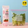 Bolsas de Almacenamiento Engrosadas con Doble Sellado, Bolsas de Almacenamiento para Refrigerador de Grado Alimenticio con Sellado, Bolsas Auto-Sellables para Porcionar