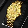 AIYISHI AIYISHI 8119 Reloj mecánico automático suizo Tourbillon de doble cara luminoso hueco para hombre