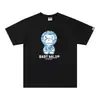 Camiseta de Verano Nueva de Manga Corta, Marca Auténtica de Tendencia, Tejido Pe de 230g, Resistente, Estilo Pareja, Corte Holgado, para Hombres y Mujeres