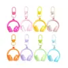 Chaveiro de Fone de Ouvido 3D Colorido Criativo Estilo Doce Cool Pingente de Bolsa DIY Acessórios de Joias Artesanais Materiais Atacado