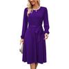 Roupas Femininas Plus Size Transfronteiriças Amazon Cadarço Cintura Elástica Vestido de Comprimento Médio Seda Leite Cintura Alta Tamanho Extra Grande