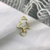 Chaveiro de Sino de Árvore de Natal Pintinho Caractere Oito Mola Giratória Pode Ser Aberto Para Reter Cor Acessórios Feitos à Mão Metal